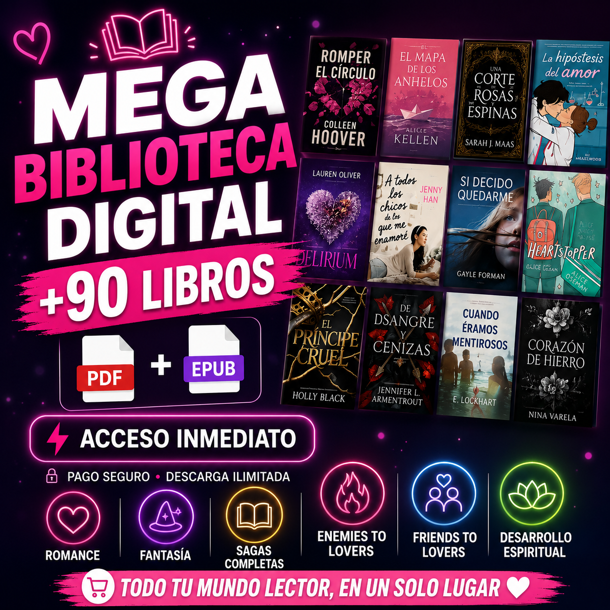 Mega Biblioteca Digital ❤️ +90 Libros Bestseller