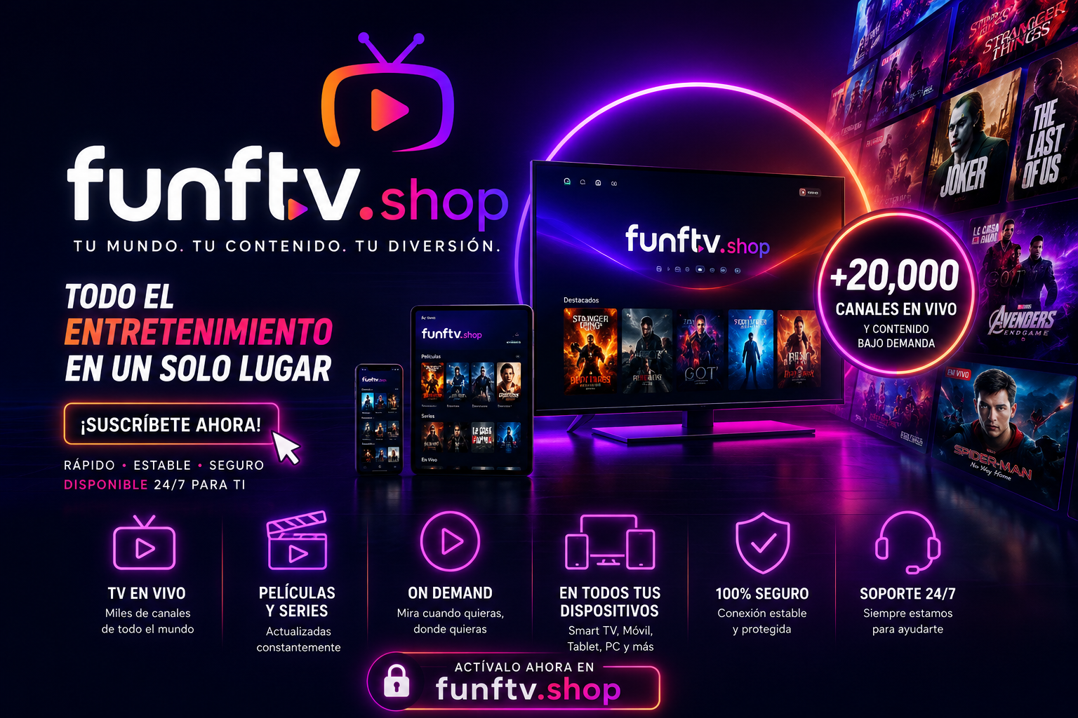 🎬 Todo el entretenimiento que buscas, en un solo lugar